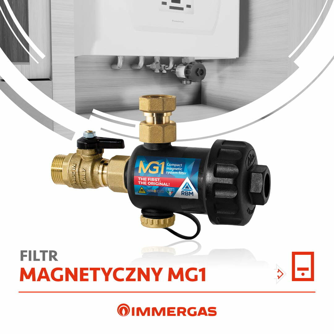 Filtr magnetyczny CleanWater z zaworami odcinającymi GW 1″